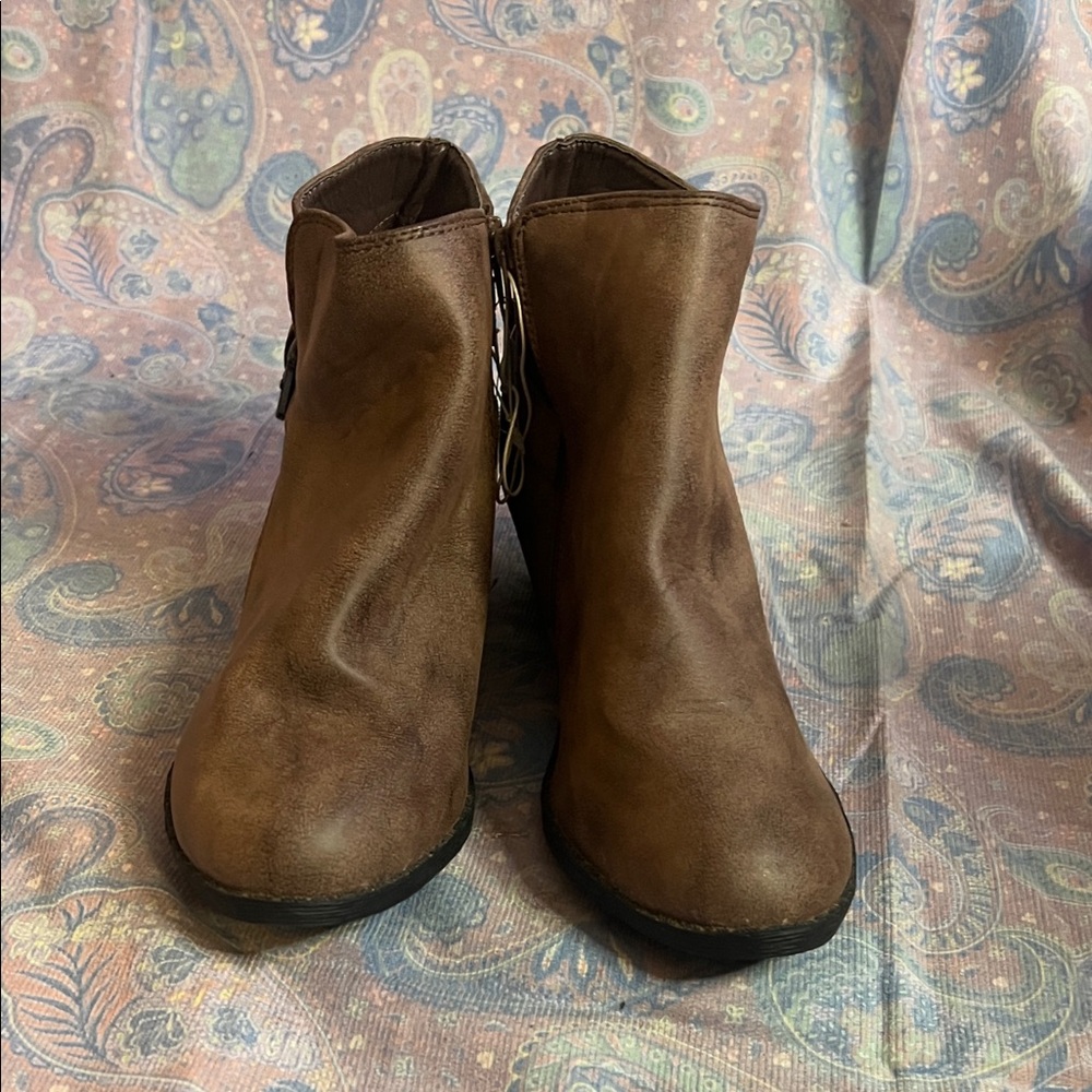 Brown Ankle Boots NWT